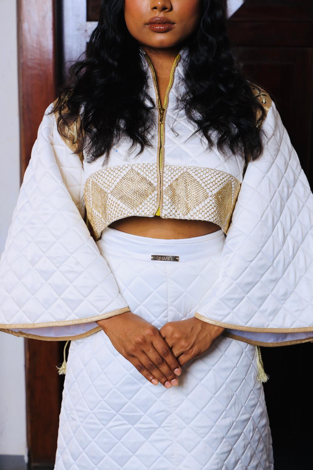 White Quilted Jacket