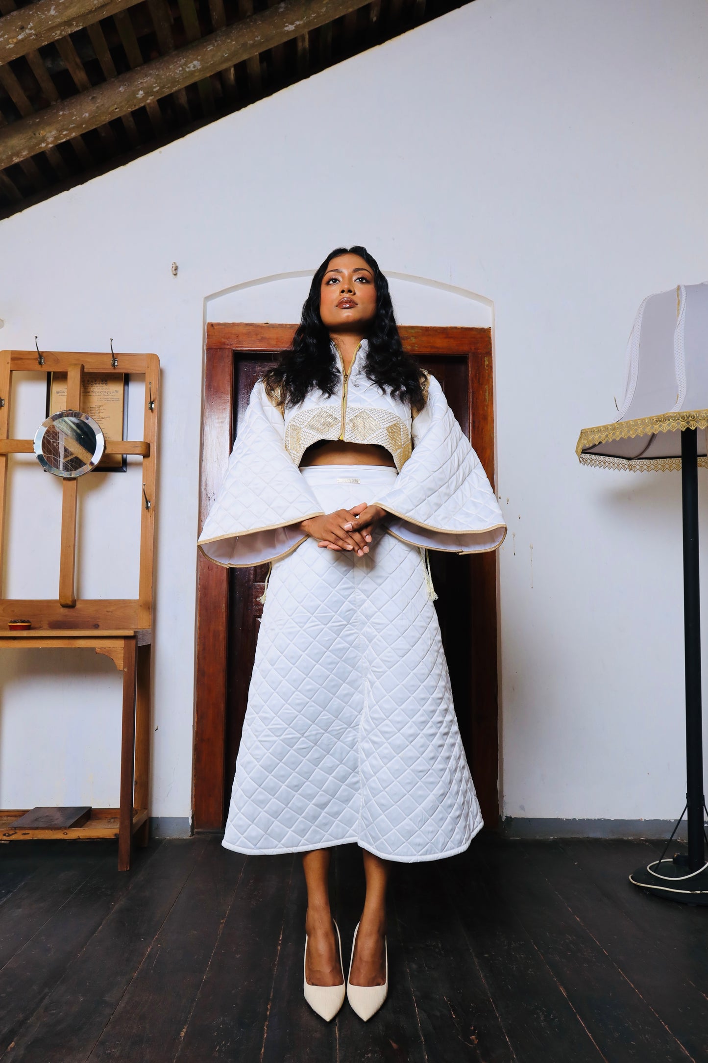 White Quilted Jacket